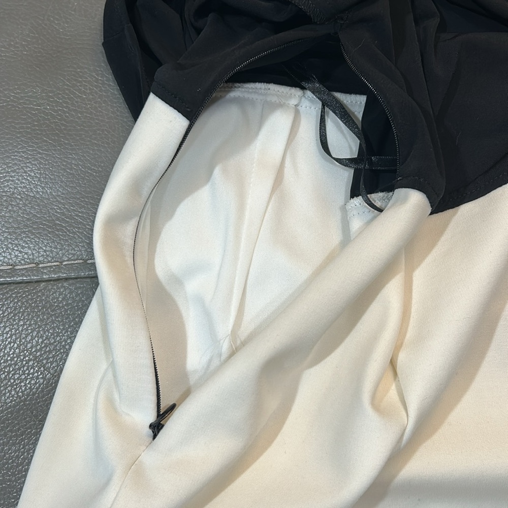 Ralph Lauren Black and White Asymmetrical Sheath Cocktail Dress. Size 8. EUC - Picture 5 of 7